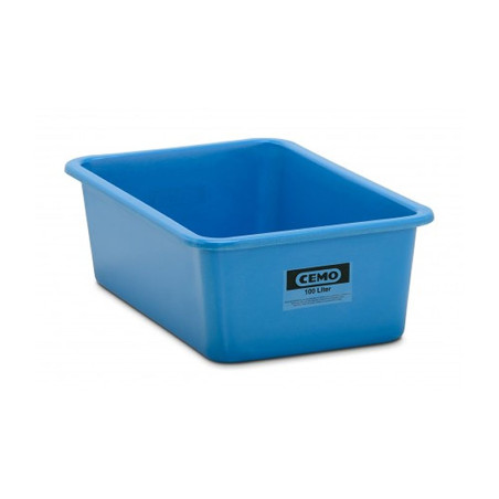 Contenedor GRP rectangular 100 litros modelo estándar azul